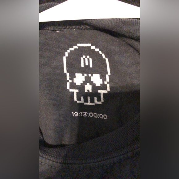 UNUS ANNUS Long sleeve black shirt medium - Picture 3 of 3